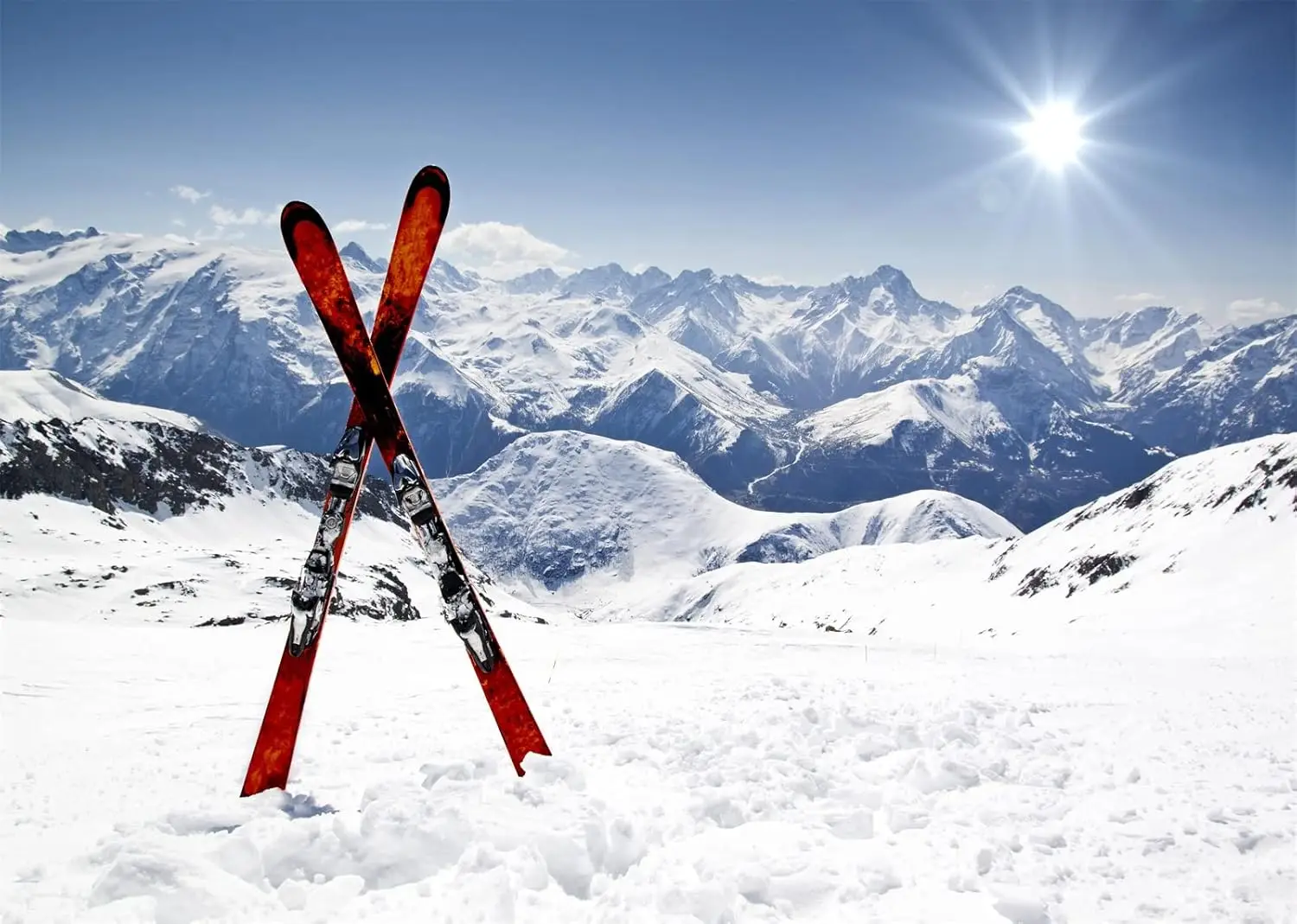 Alps White Snow Mountain Summi - Outdoor Sport Background reseña y precio