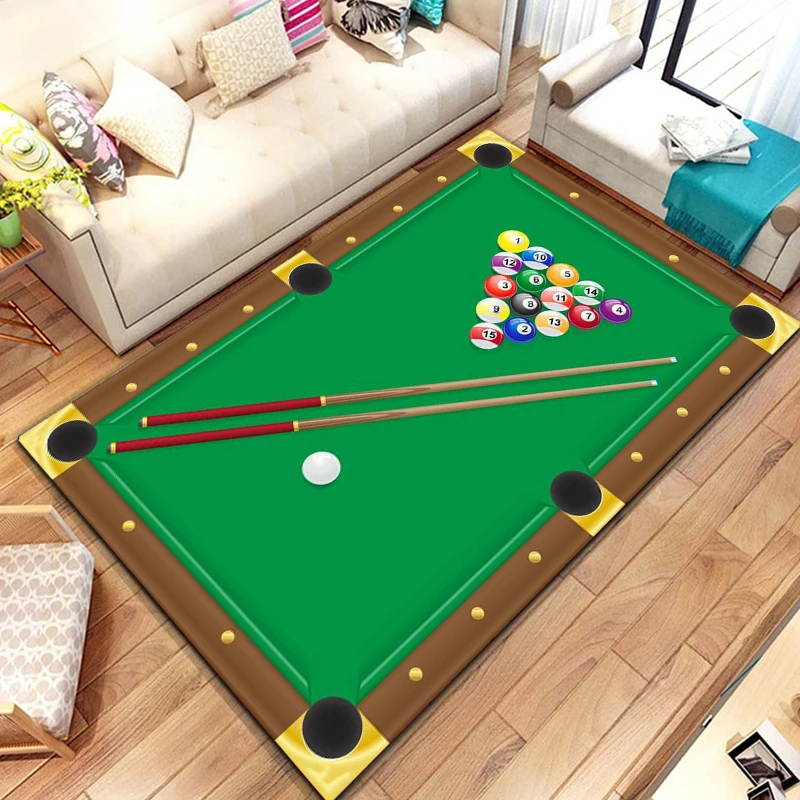 Billiards Area Rug, Ball Game  - Outdoor Sport Live reseña y precio