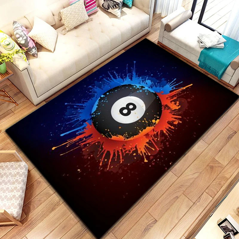 Billiards Area Rug, Ball Game  - Outdoor Sport Live reseña y precio