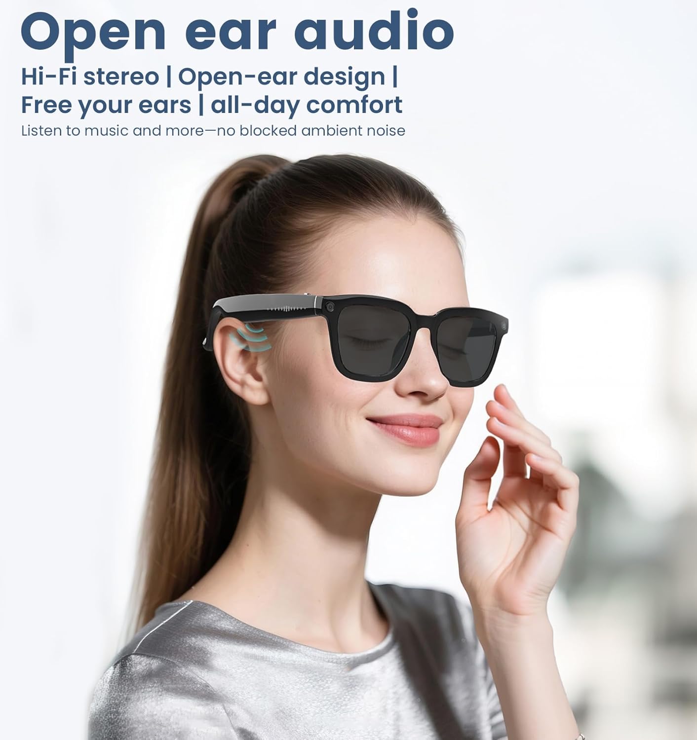 AI Smart Camera Glasses 1080P  - Outdoor Sport Glasses reseña y precio