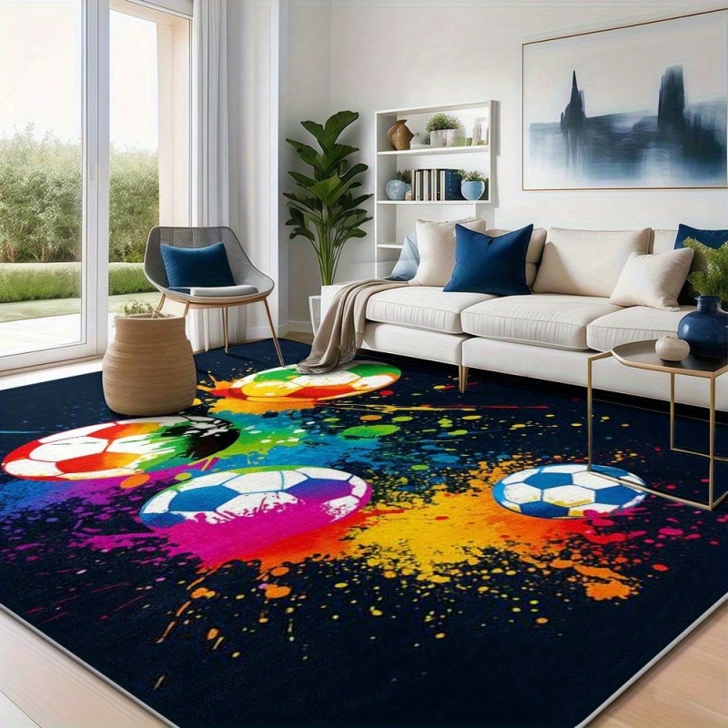 Colorful Graffiti Splash Footb - Outdoor Sport Background reseña y precio