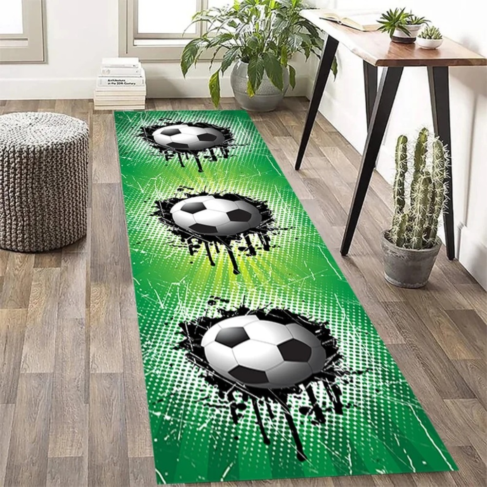 Soccer Ball Print Runner Rug A - Outdoor Sport Live reseña y precio