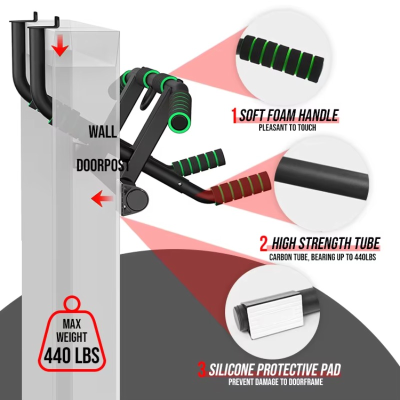 Multi-grip Pull up Bar Doorway - Chin Bar Doorway reseña y precio