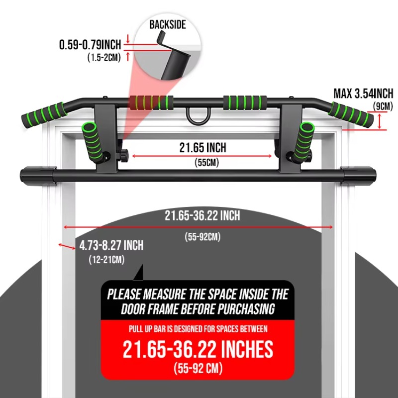 Multi-grip Pull up Bar Doorway - Chin Bar Doorway reseña y precio