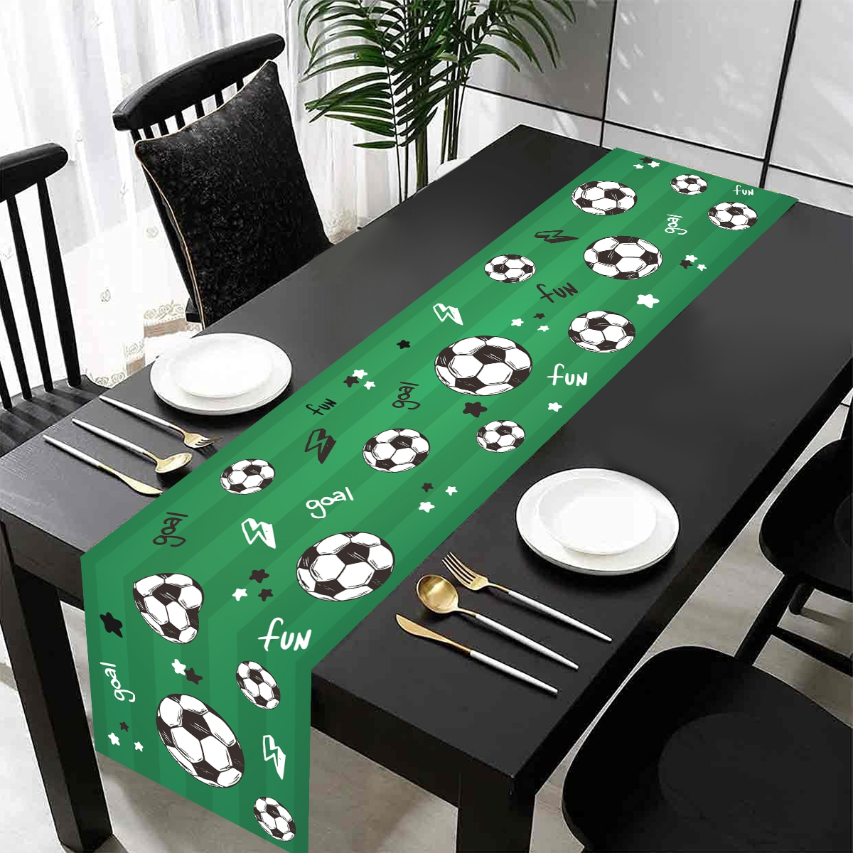 Soccer Table Runner Decors Pol - Outdoor Sport Live reseña y precio