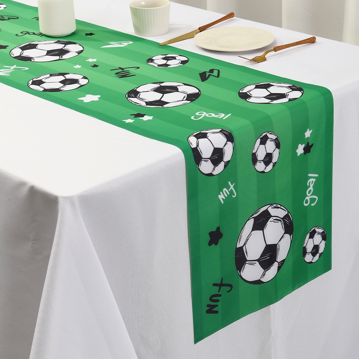 Soccer Table Runner Decors Pol - Outdoor Sport Live reseña y precio