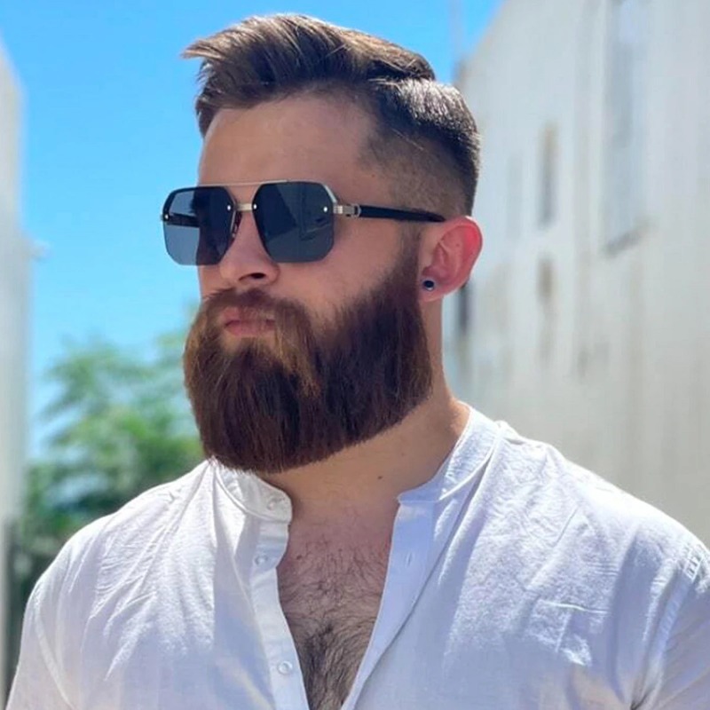 Men's Metal Sunglasses Square  - Outdoor Sport Glasses reseña y precio