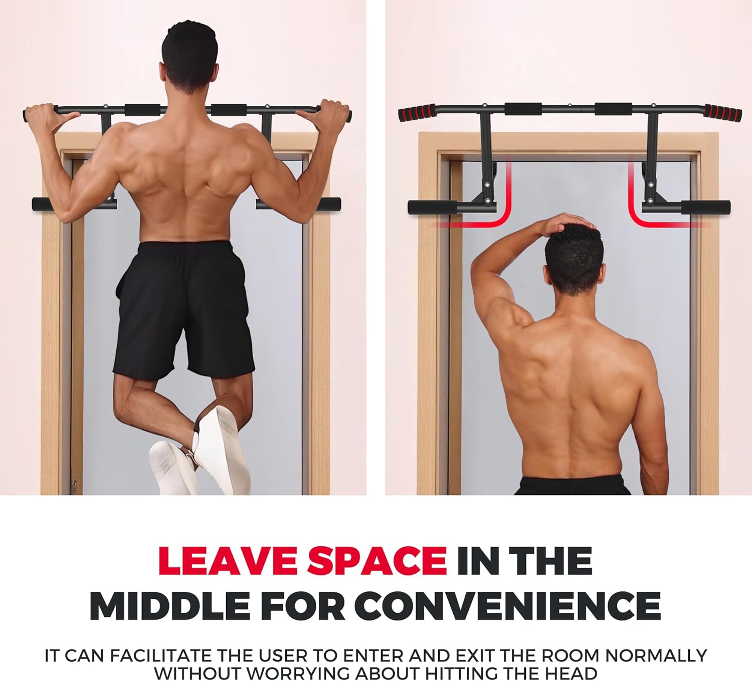 440 lbs Heavy Duty Pull Up Bar - Chin Bar Doorway reseña y precio