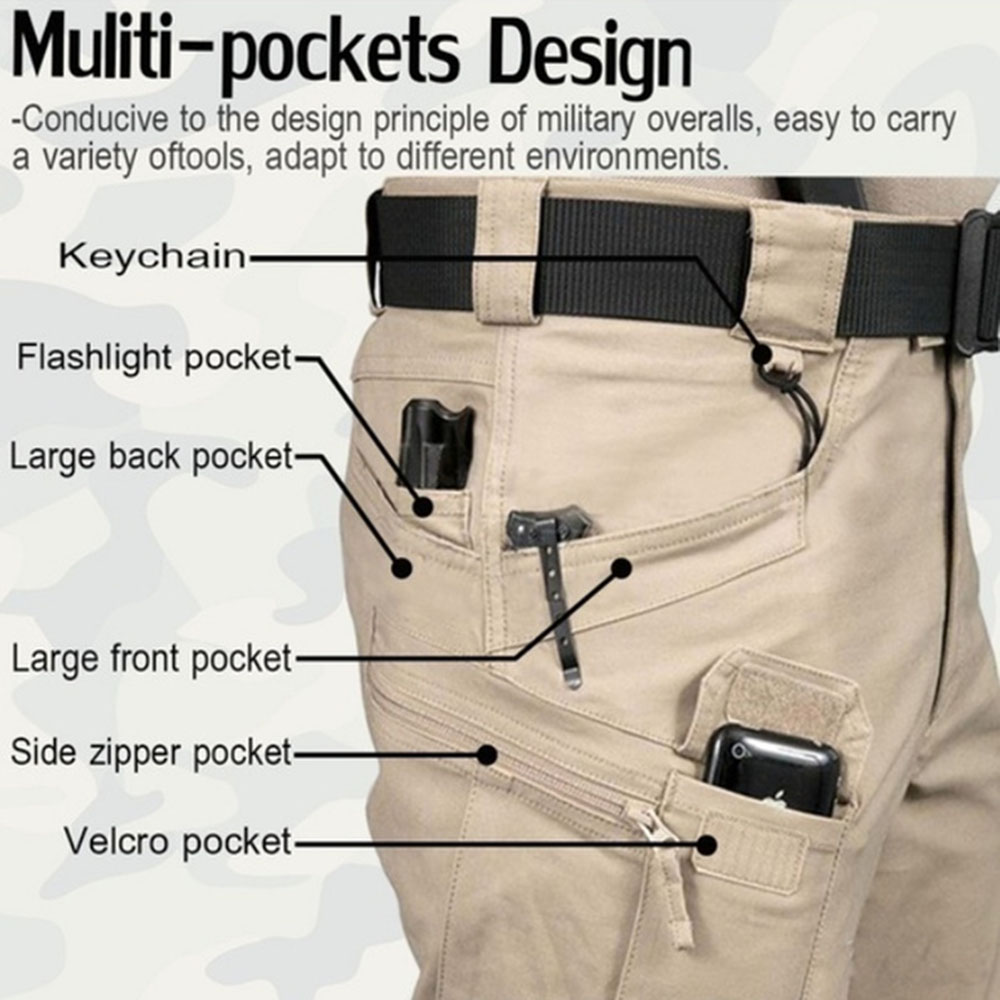 Men's Tactical Cargo Pants 6XL - Outdoor Sport Hiking Pants reseña y precio